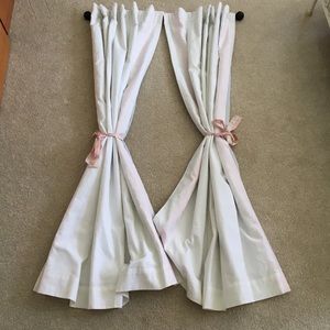 Two Pottery Barn Kids Black Out Curtain Panels